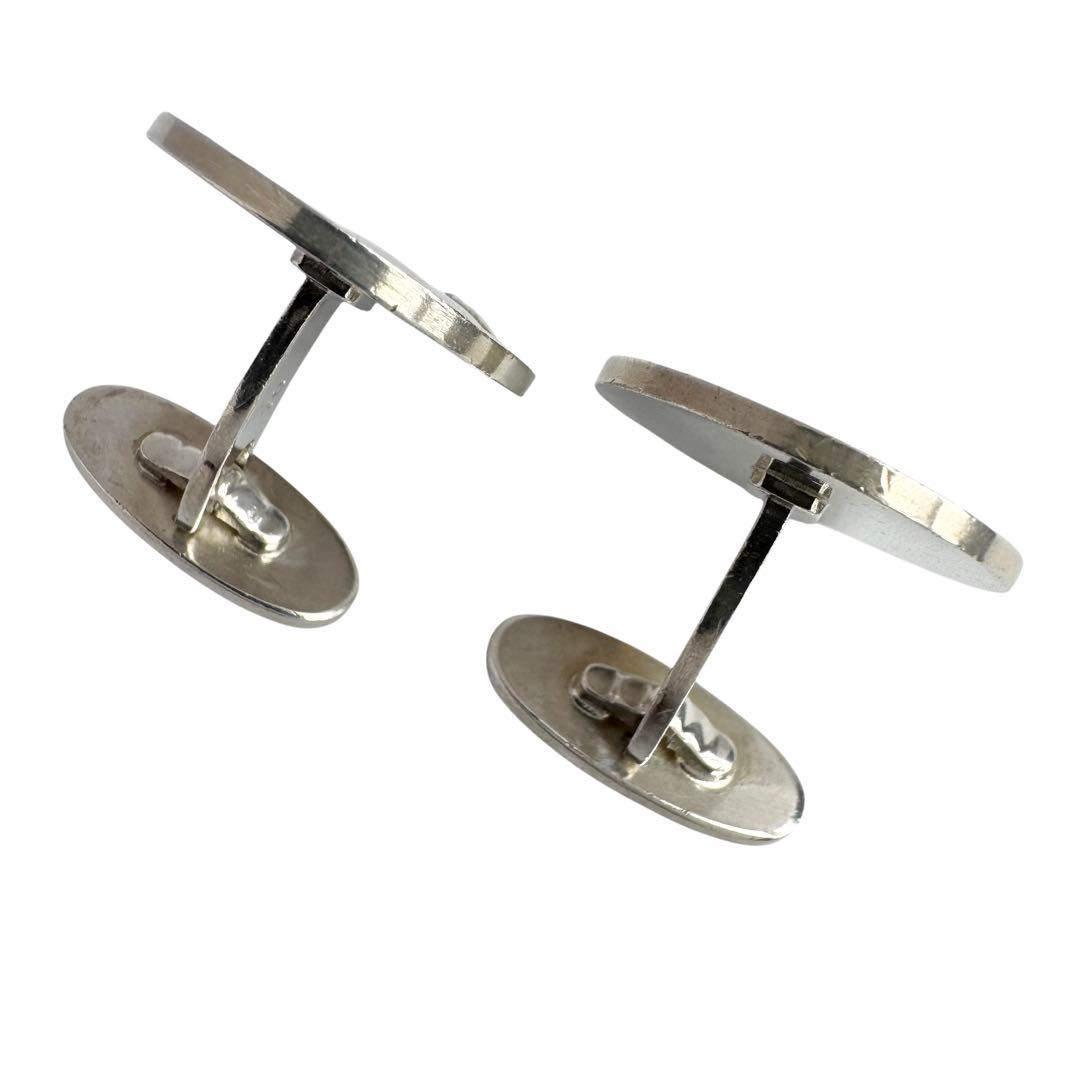 ジョージジェンセン カフスボタン 70 ラウンド 牛 SV925 Bull