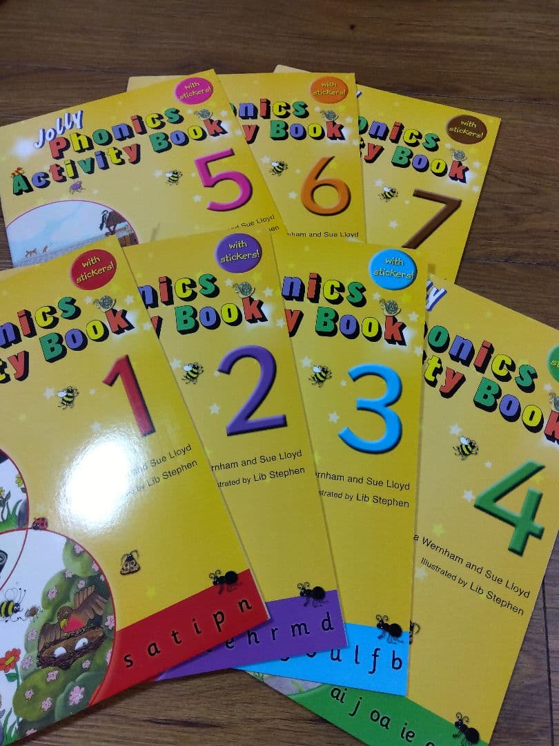 [新品　未使用]　Jolly Phonics Activity Book 1-7