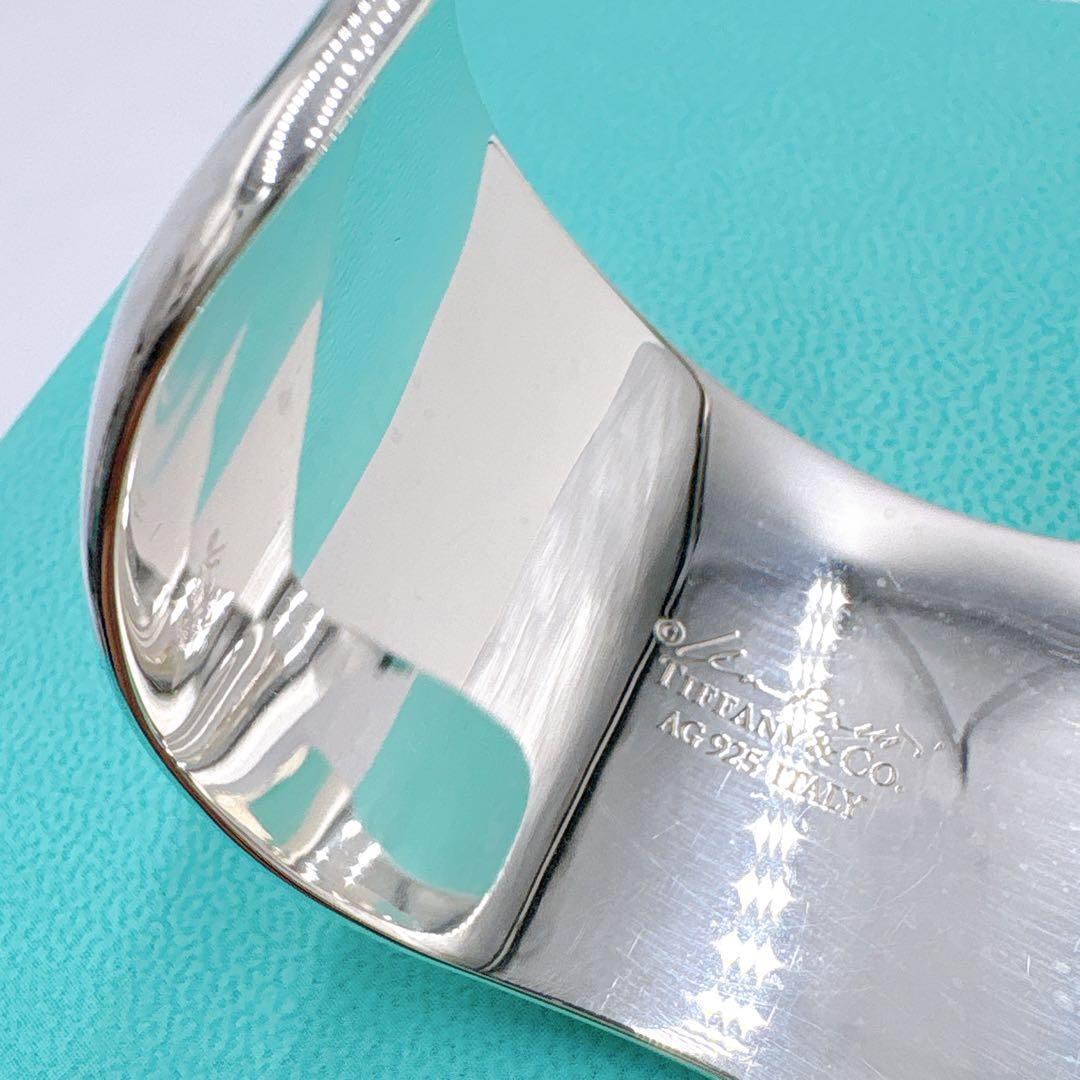 極美品 付属品付き ティファニー ボーンカフ スモール バングル シルバー925