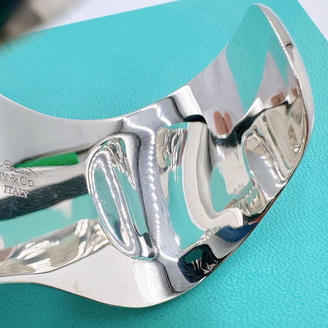 極美品 付属品付き ティファニー ボーンカフ スモール バングル シルバー925