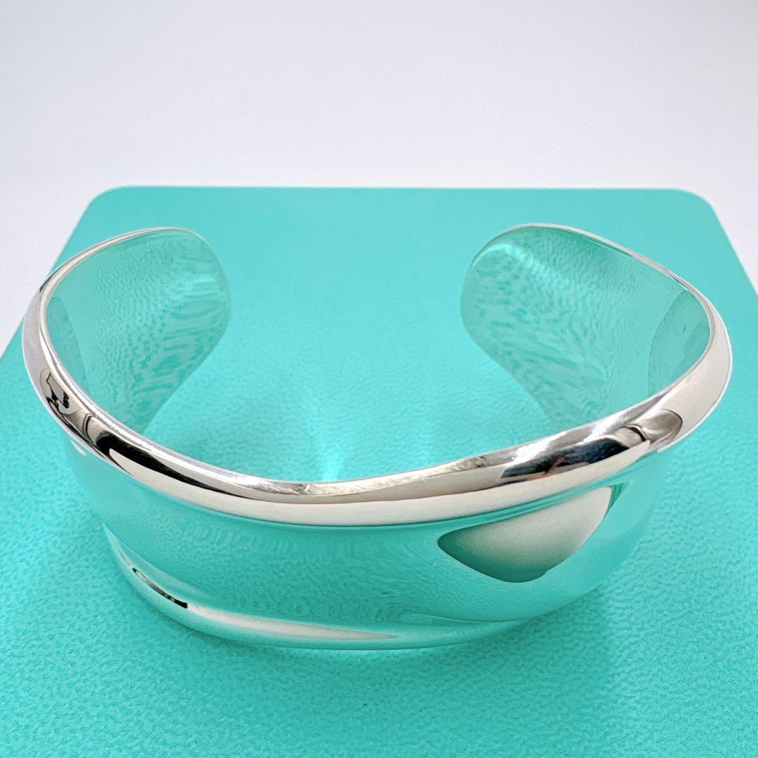 極美品 付属品付き ティファニー ボーンカフ スモール バングル シルバー925