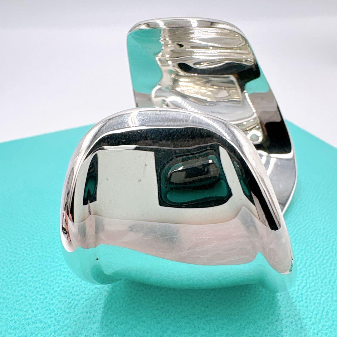 極美品 付属品付き ティファニー ボーンカフ スモール バングル シルバー925