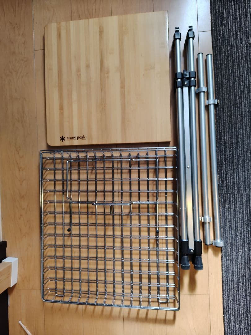  PEAK フィールドキッチンテーブル(竹)＋ガビングフレーム