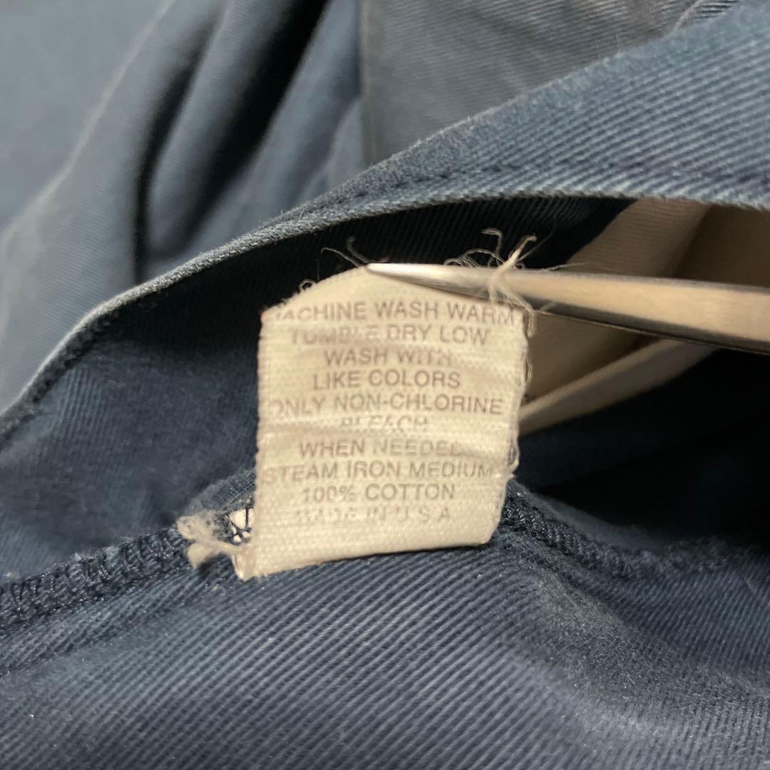 80s usa製 初期 ポロチノ フェード ラルフローレン w32 ネイビー