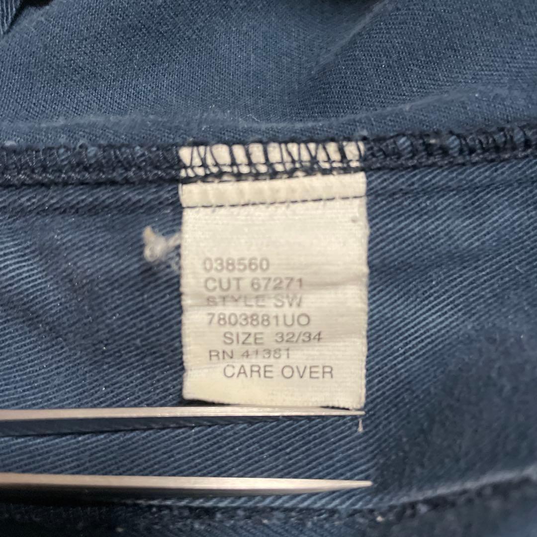 80s usa製 初期 ポロチノ フェード ラルフローレン w32 ネイビー