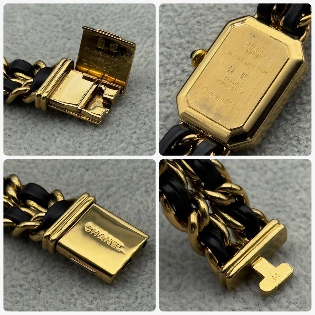 外装新品仕上 シャネル プルミエールM ゴールド クォーツ 腕時計 A17
