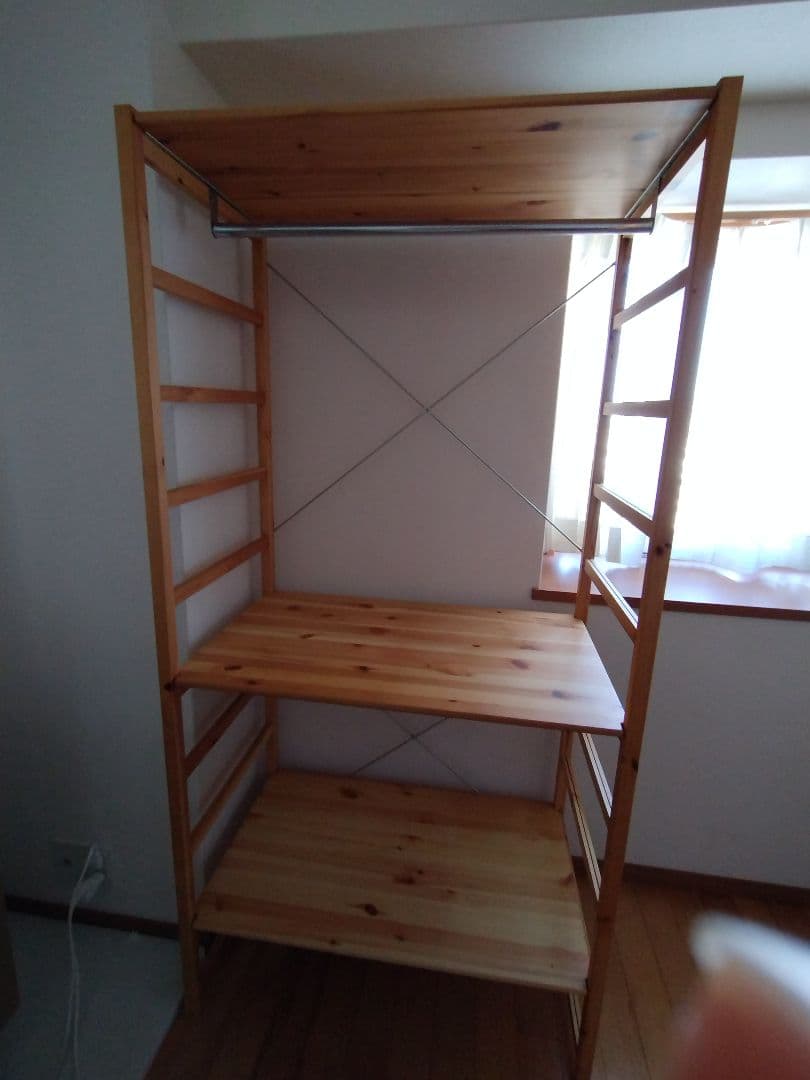 無印パイン材ユニットシェルフ・ワードローブ