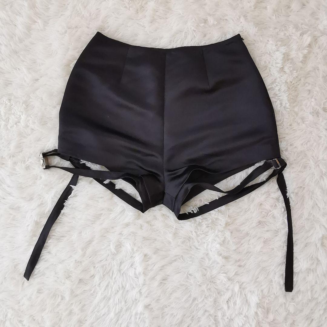 試着のみ タナカダイスケ belted bloomers satin pants