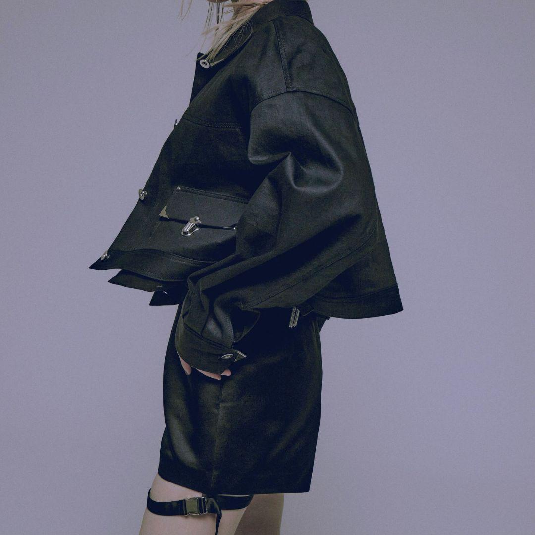 試着のみ タナカダイスケ belted bloomers satin pants