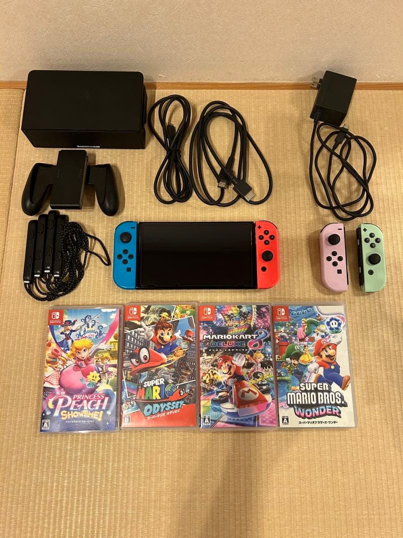 Switch 有機ELモデル ネオンブルー/レッド 本体 ゲームソフト付き