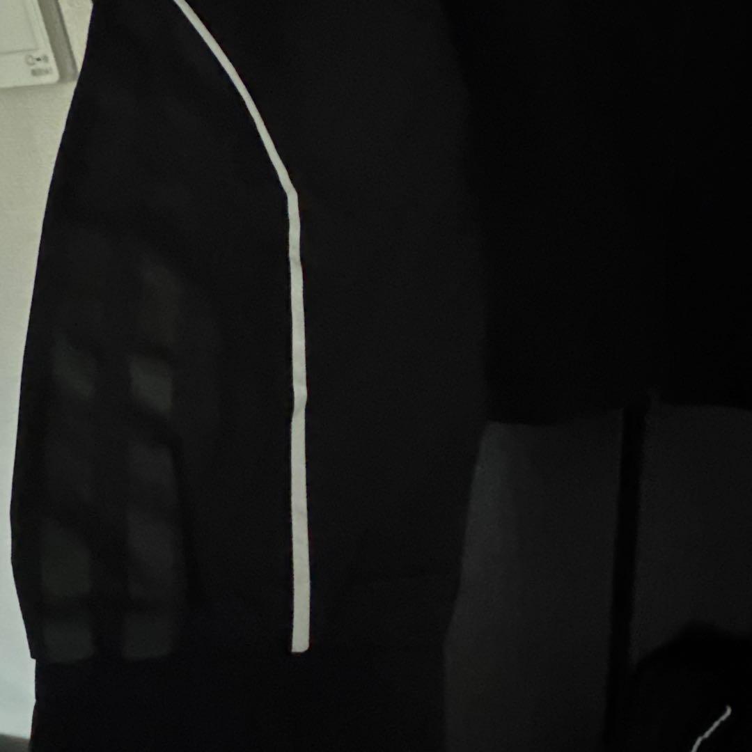 adidas ブラックジャージ上下セット