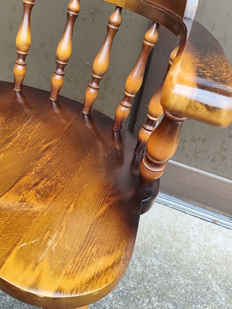 あ*コ様 飛騨産業 キツツキマーク ダイニングチェア 椅子 ウィンザーチェア 木