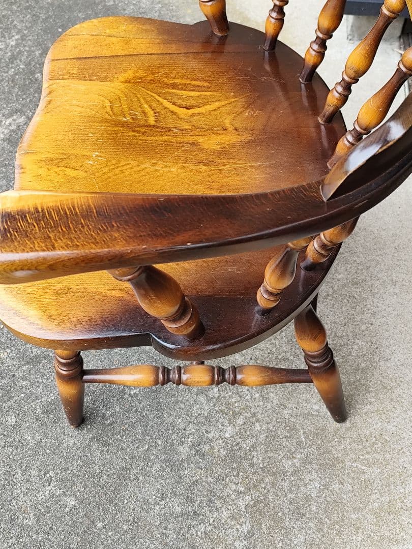 あ*コ様 飛騨産業 キツツキマーク ダイニングチェア 椅子 ウィンザーチェア 木