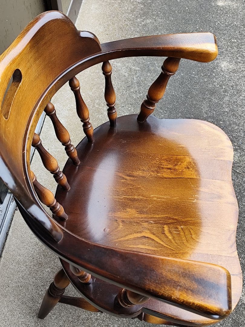 あ*コ様 飛騨産業 キツツキマーク ダイニングチェア 椅子 ウィンザーチェア 木