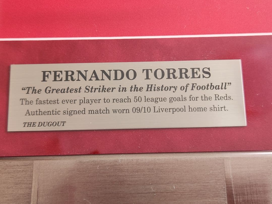リバプール フェルナンド・トーレス サイン入りユニフォーム