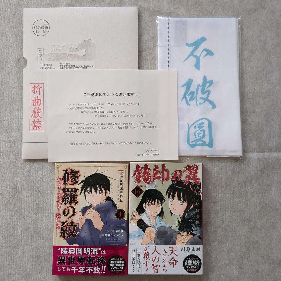 【匿名配送】【入手困難】陸奥圓明流家系図手ぬぐい　修羅の門　修羅の刻