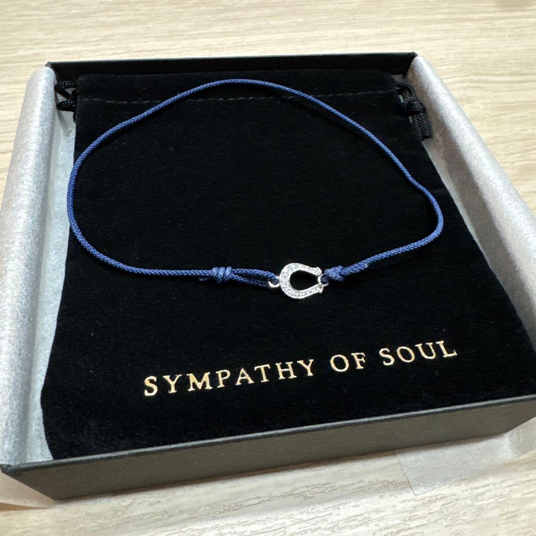 SYMPATHY OF SOUL ネイビー アンクレット