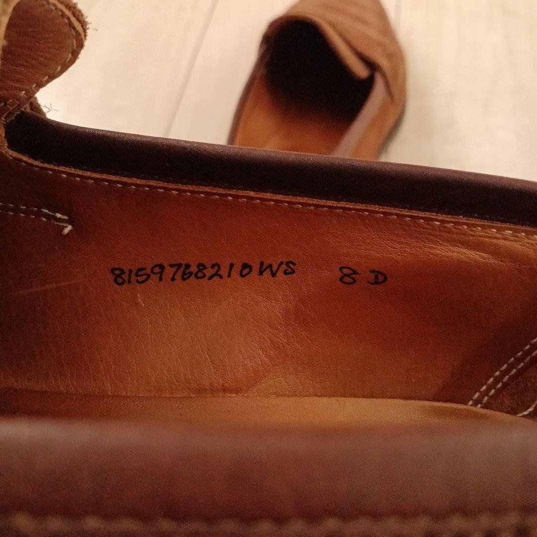 Ralph Laurenブラウンスリッポン クロケット&ジョーンズ製