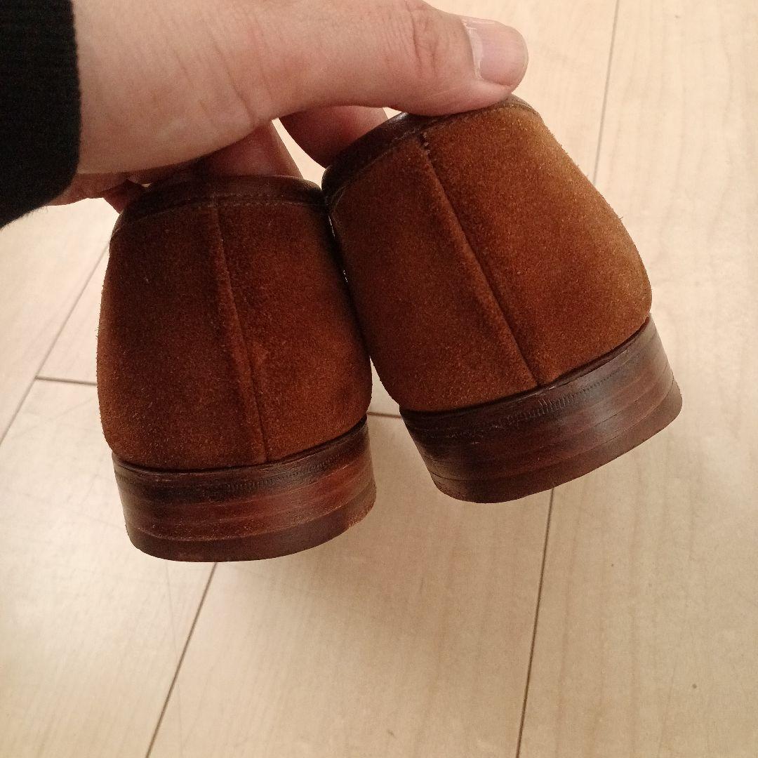 Ralph Laurenブラウンスリッポン クロケット&ジョーンズ製