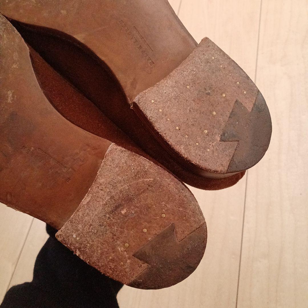 Ralph Laurenブラウンスリッポン クロケット&ジョーンズ製