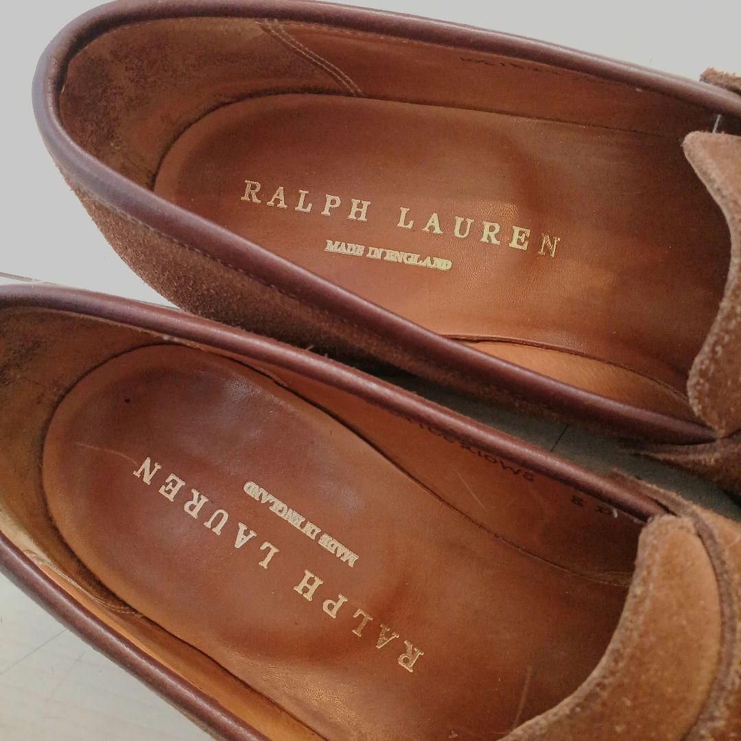 Ralph Laurenブラウンスリッポン クロケット&ジョーンズ製