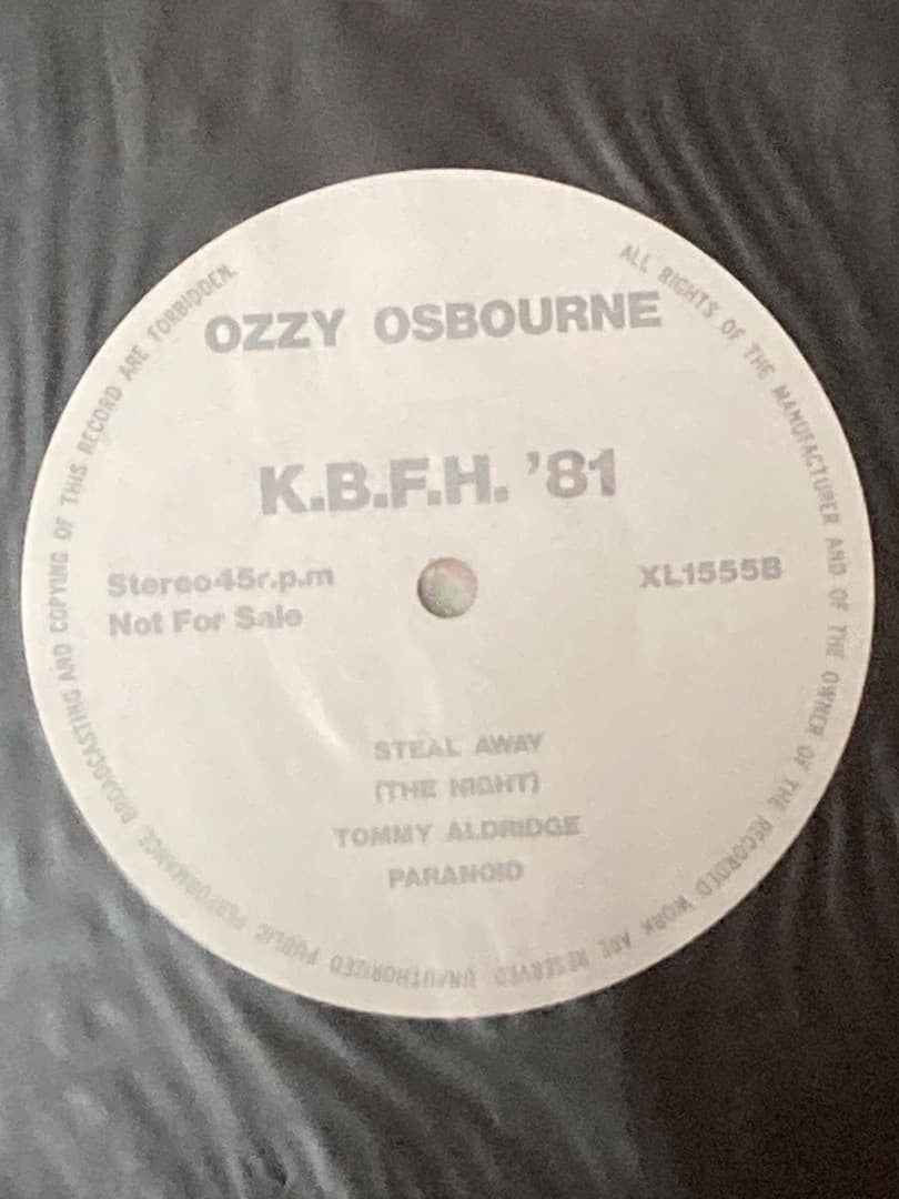 洋楽 OZZY OSBOURNE LIVE! from K.B.F.H. 1981