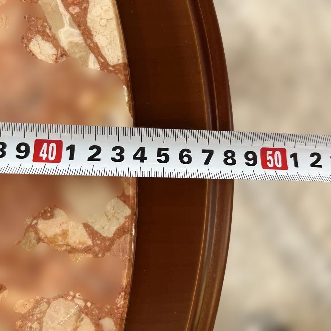 【希少】 イタリア製 ローテーブル 大理石天板 ロココ調 猫脚 楕円 クラシック