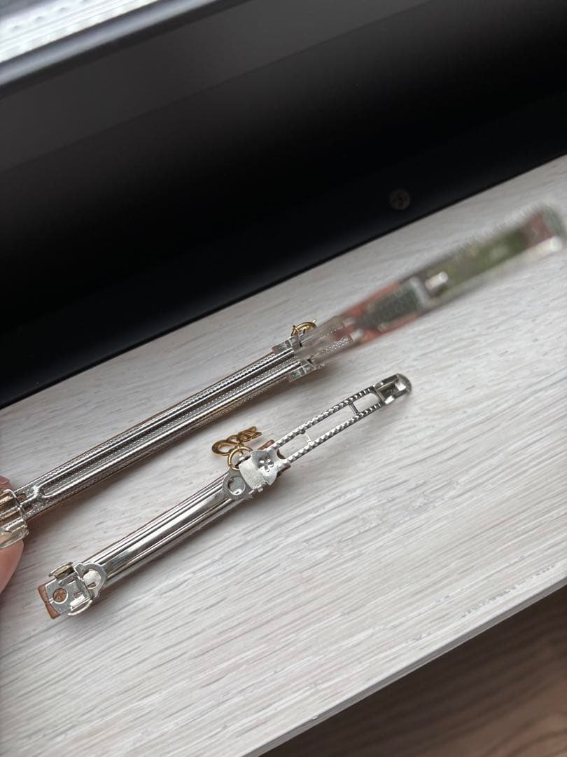 すみっこぐらし様コンプレックスビズ　ブラウンバレッタ　大小セットスワロフスキー