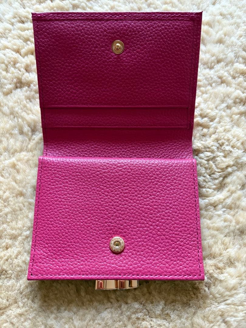 M yday 【皇居限定・がま口財布　新品未使用】ローズピンク　本革