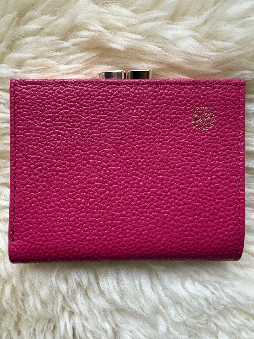 M yday 【皇居限定・がま口財布　新品未使用】ローズピンク　本革