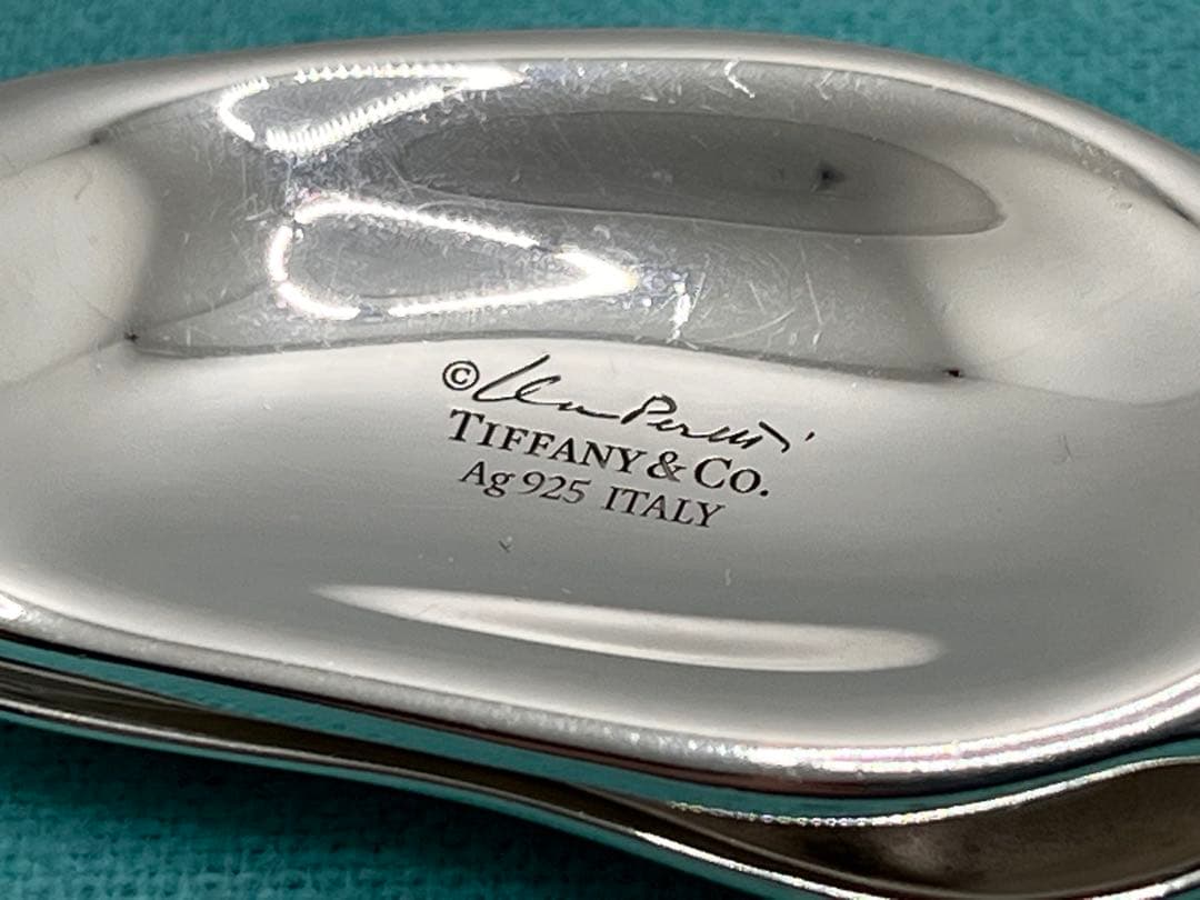 c444 廃盤　希少　美品　ティファニー　ビーン　マネークリップ　Ag925