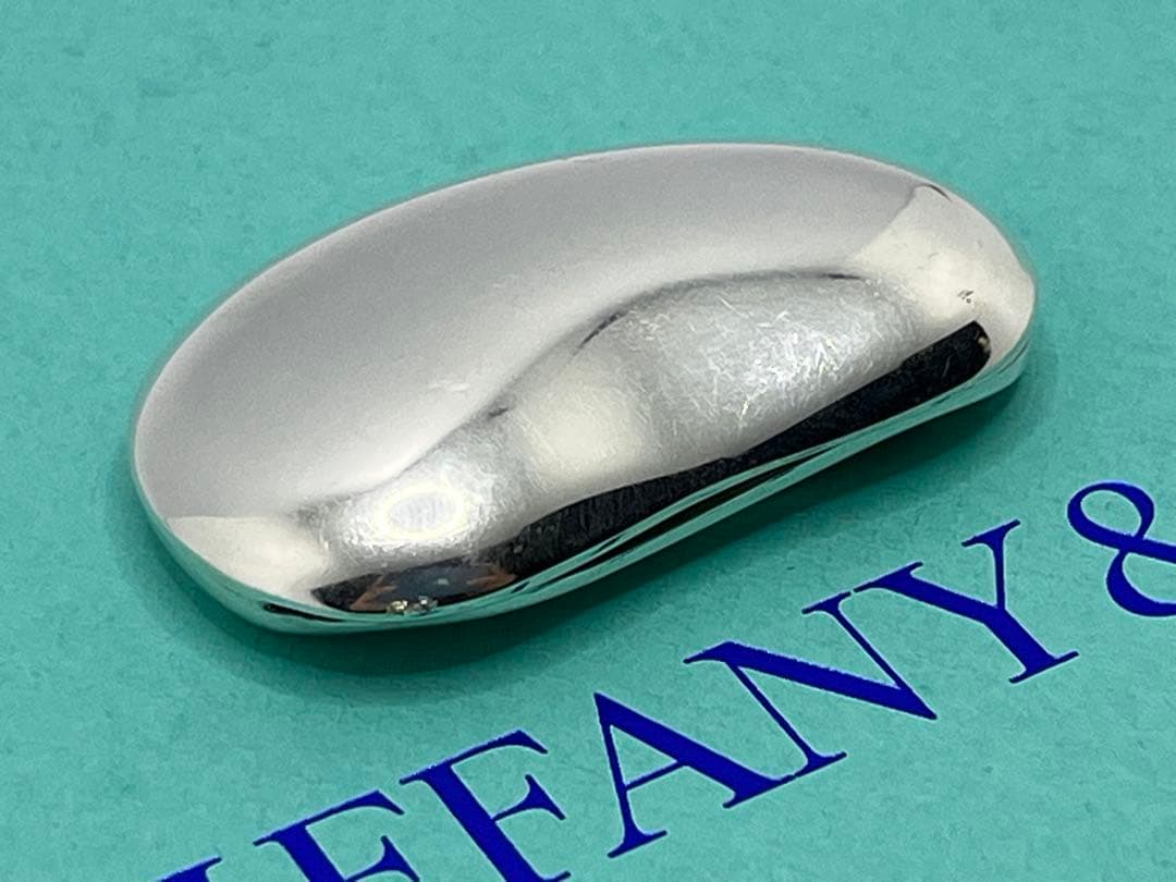 c444 廃盤　希少　美品　ティファニー　ビーン　マネークリップ　Ag925