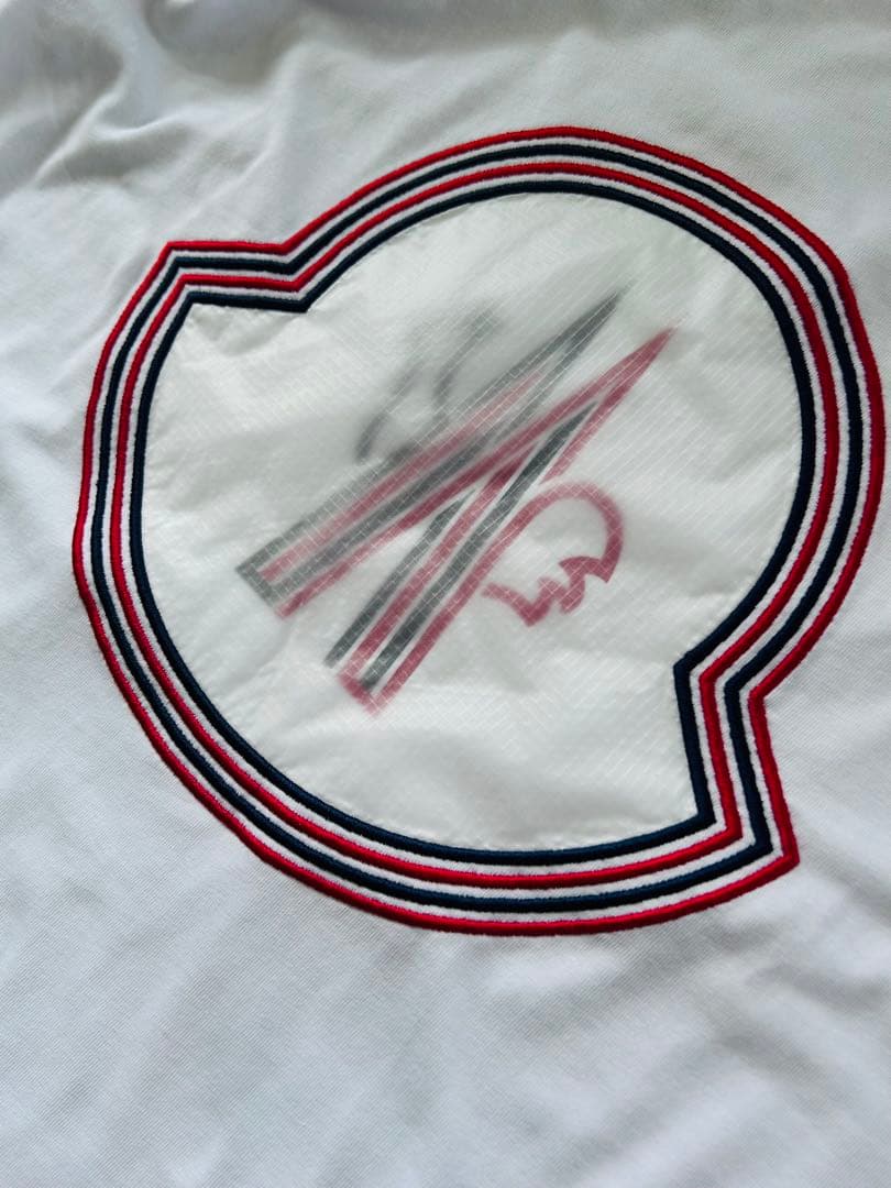 トモ MONCLER ホワイト 長袖カットソー Mサイズ