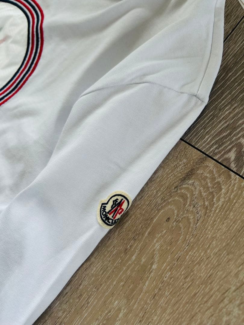 トモ MONCLER ホワイト 長袖カットソー Mサイズ