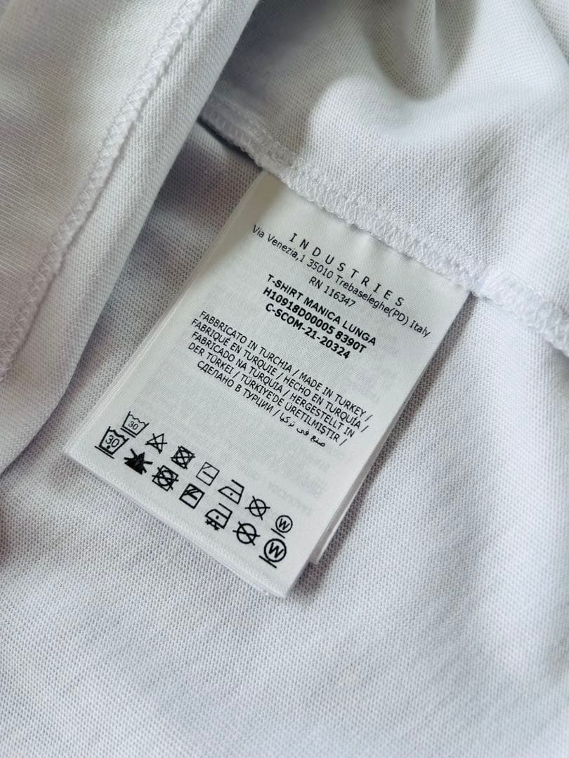 トモ MONCLER ホワイト 長袖カットソー Mサイズ