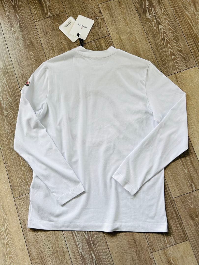 トモ MONCLER ホワイト 長袖カットソー Mサイズ