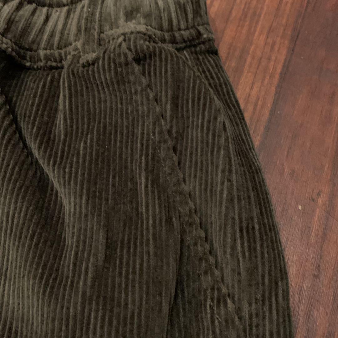 新品タグ付GX1000 コーデュロイショーツ　悪魔デビル刺繍ハーフパンツL緑