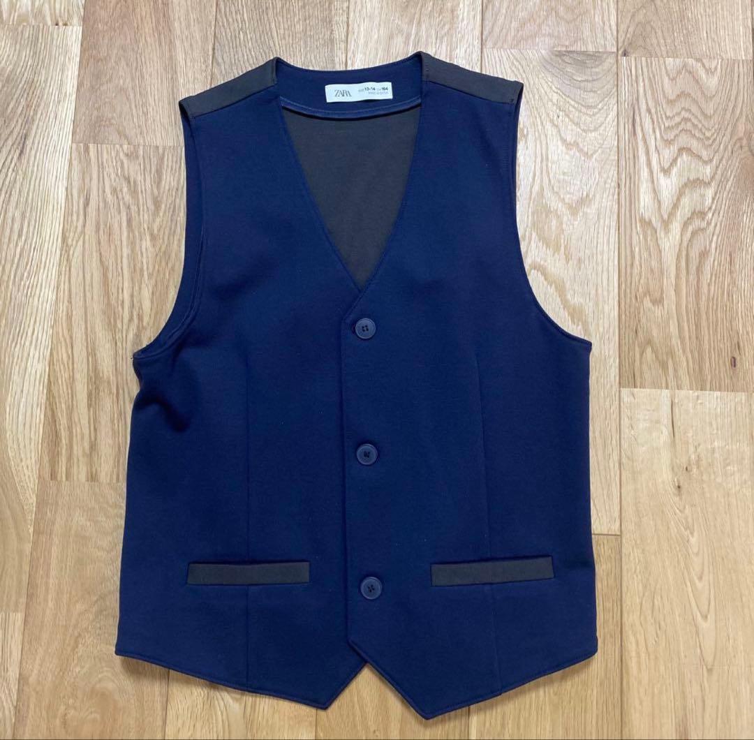 ZARA ネイビー フォーマルスーツセット 164cm 卒業式　クリーニング済