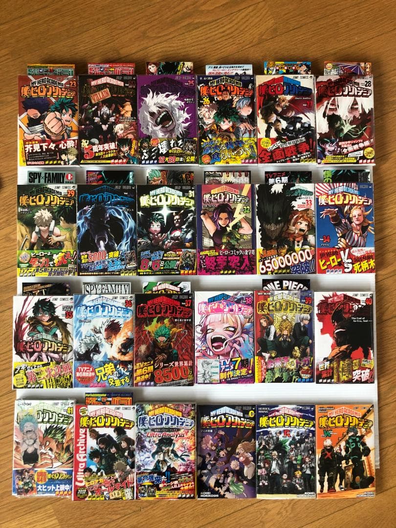 美品　僕のヒーローアカデミア　全巻　初版　帯　特典　ペーパー　ポストカード