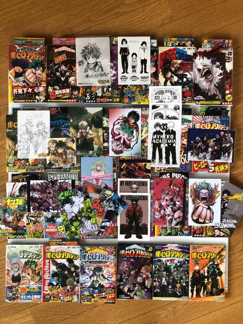 美品　僕のヒーローアカデミア　全巻　初版　帯　特典　ペーパー　ポストカード