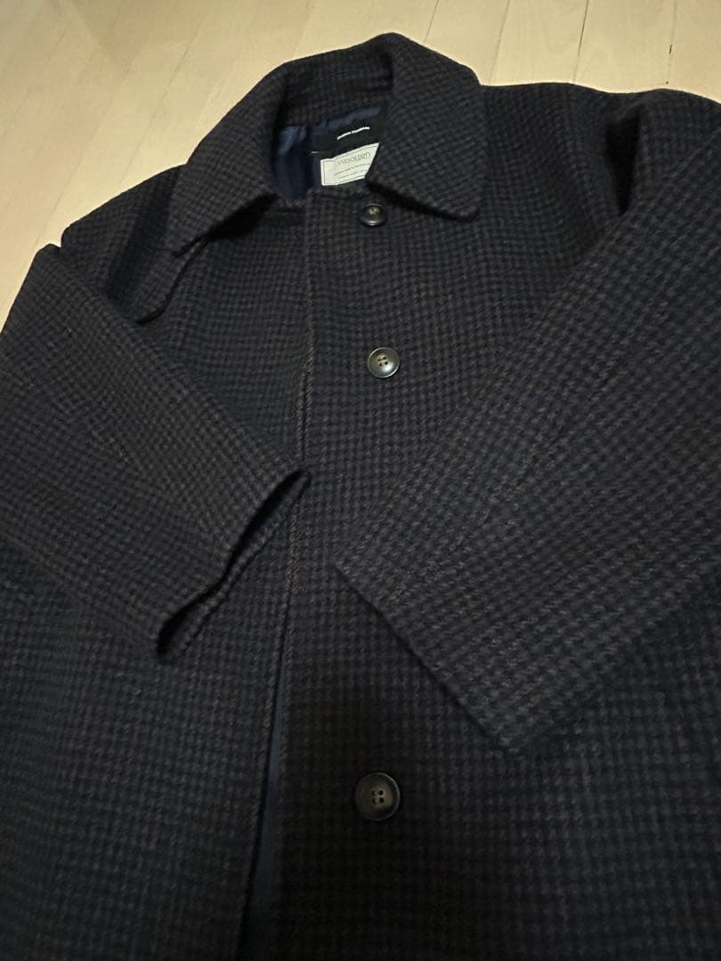 ⭐️ジャーナルスタンダード　MANTECOハウンドトゥースコート　ネイビーA