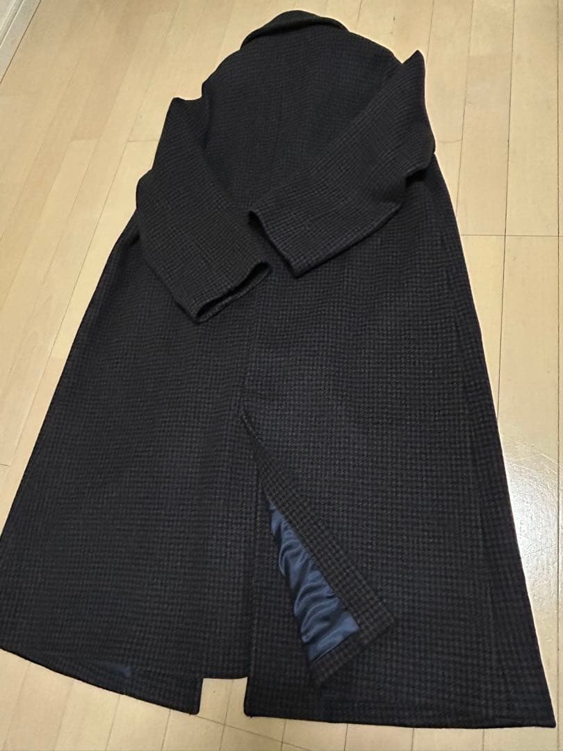 ⭐️ジャーナルスタンダード　MANTECOハウンドトゥースコート　ネイビーA