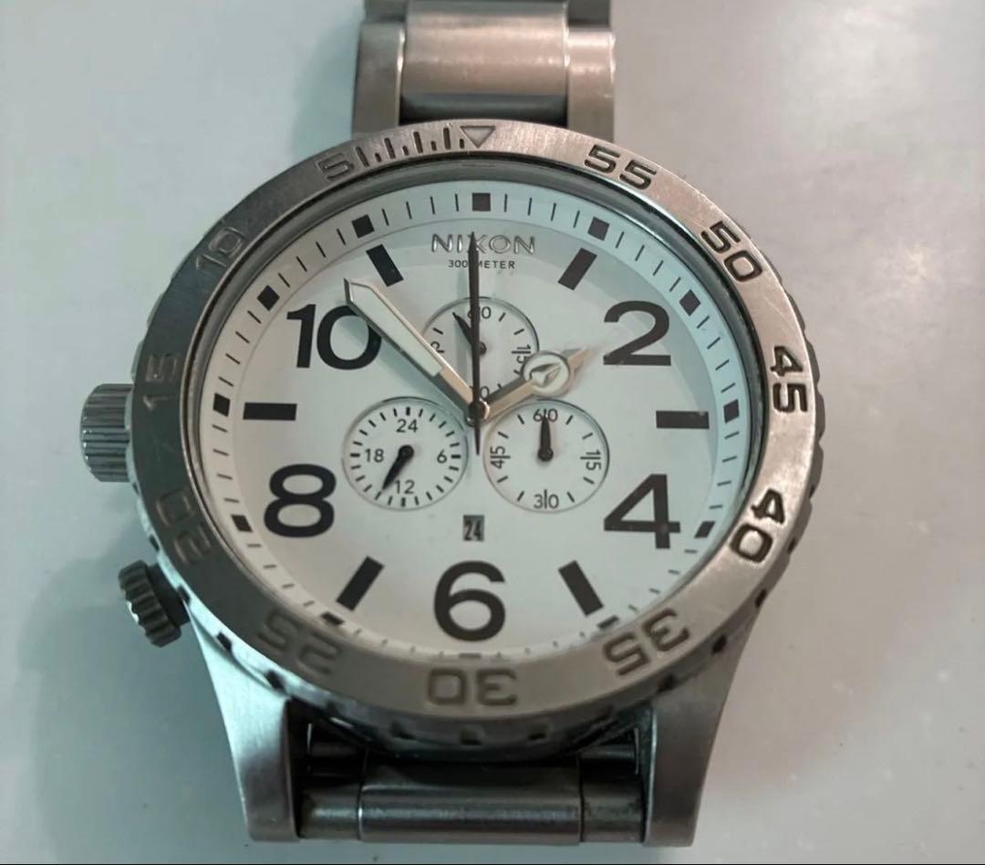 NIXON クロノグラフ 腕時計 シルバー