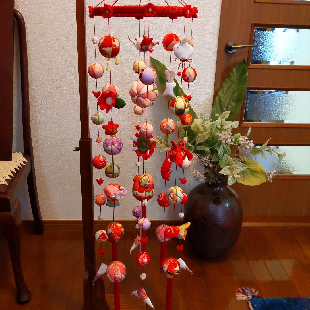 ちりめん細工　お雛様下げ飾りさげもん(大)