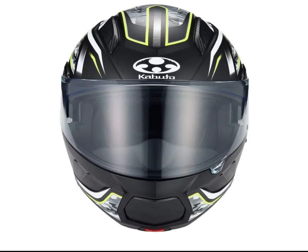 OGK KABUTO RYUKI システムヘルメットXLフラットブラックイエロー