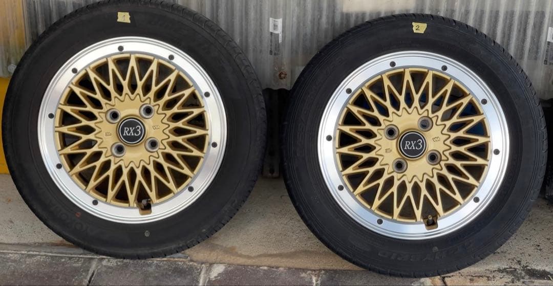 か*う様 中古　FENICE RX3ホイール　ゴールドカラー