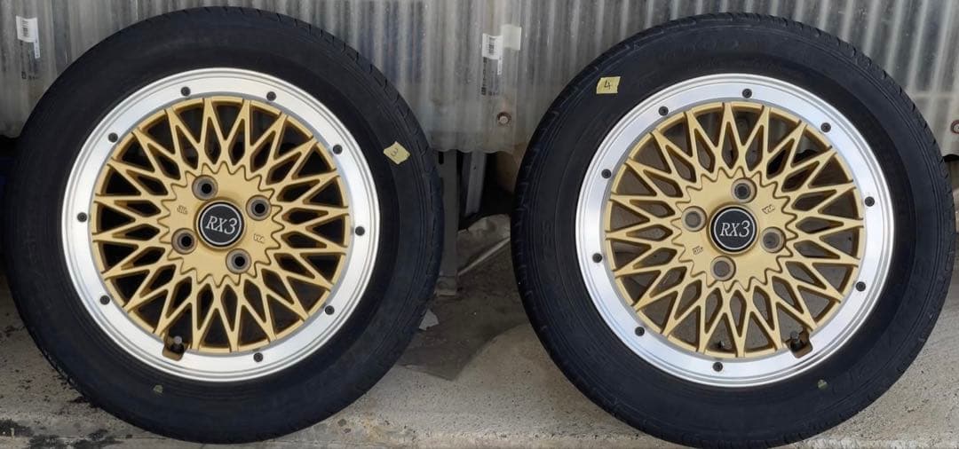 か*う様 中古　FENICE RX3ホイール　ゴールドカラー