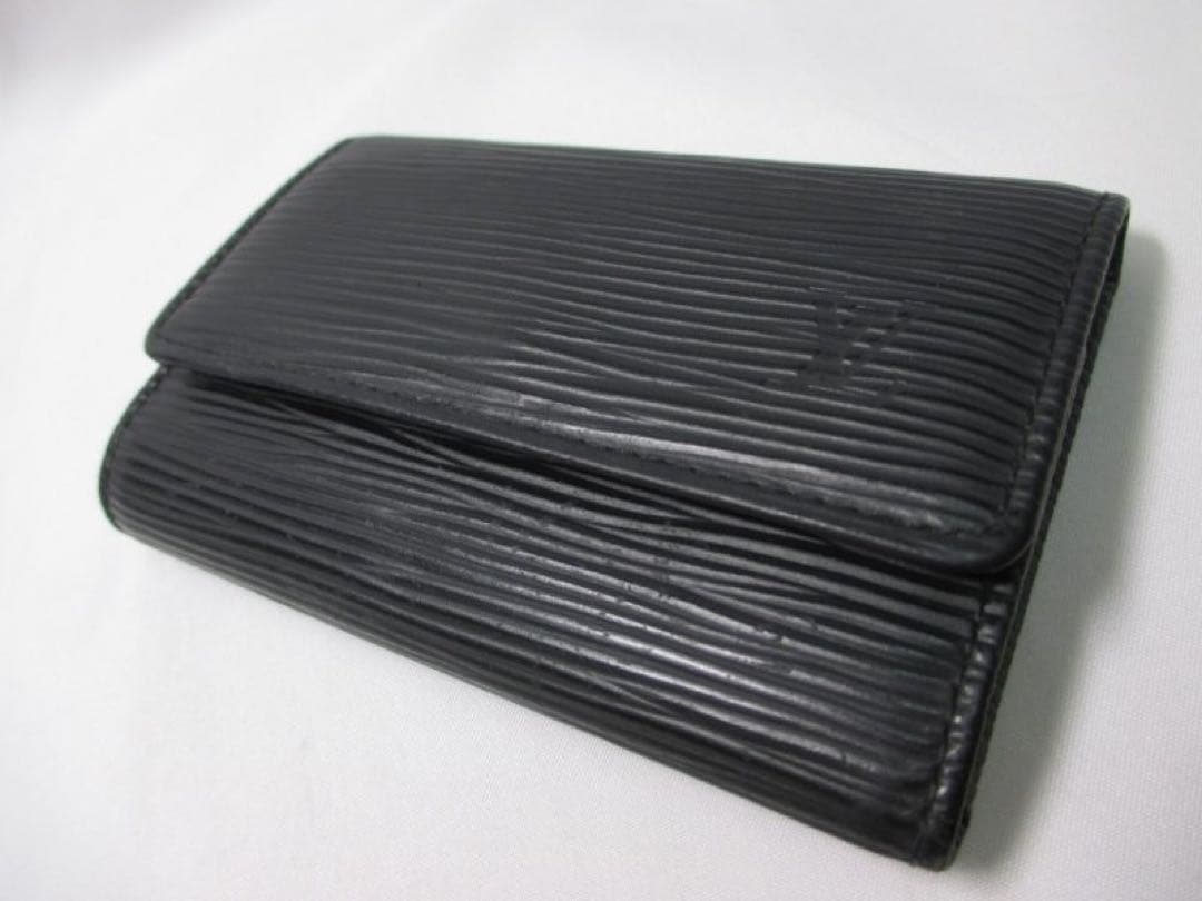美品 ルイヴィトン エピ 黒 ６連キーケース ブラック キーケース 中古本物
