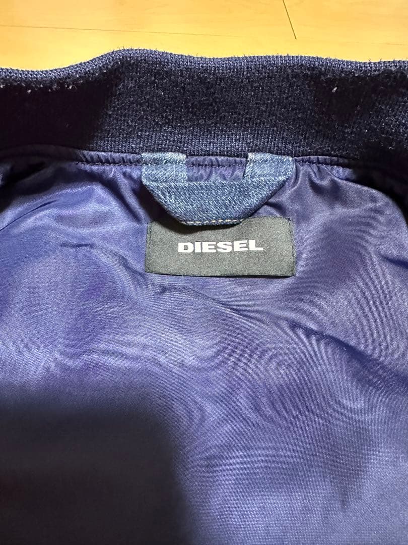 DIESEL ディーゼル MA-1 中綿ジャケット ネイビー S