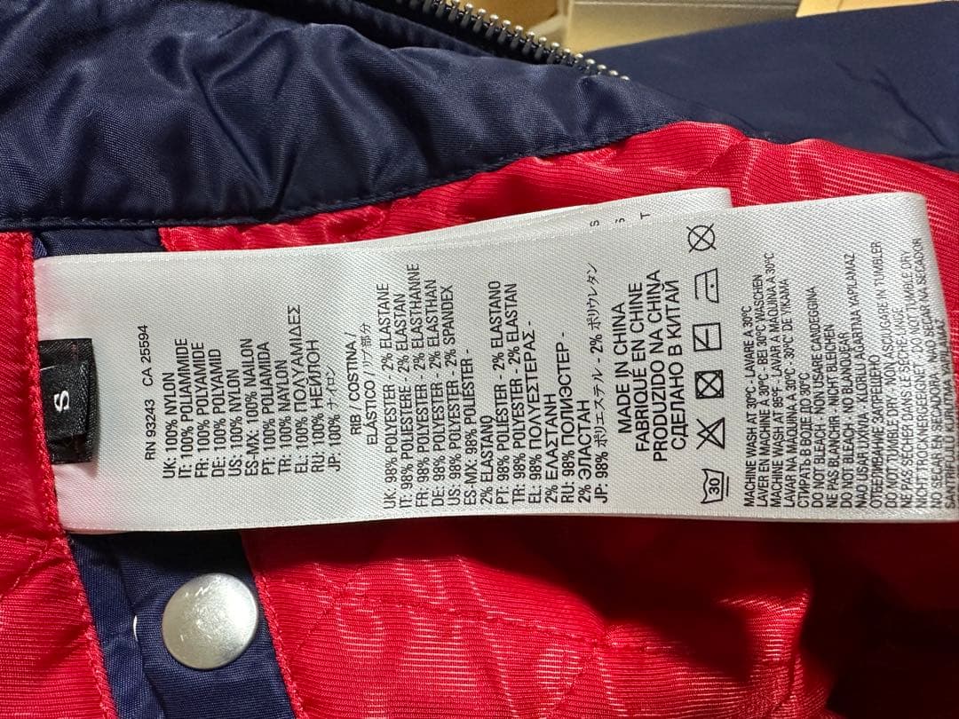 DIESEL ディーゼル MA-1 中綿ジャケット ネイビー S